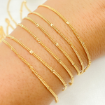 Load image into Gallery viewer, 69S5GF. 14k Gold Filled Curb Chain with Diamond Cut Marina Link