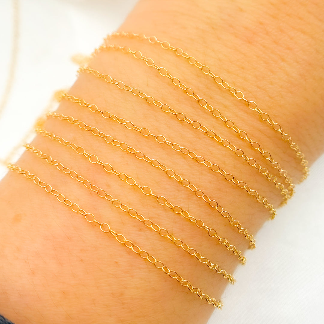 1120GF. 14k Gold-Filled Smooth Cable Chain