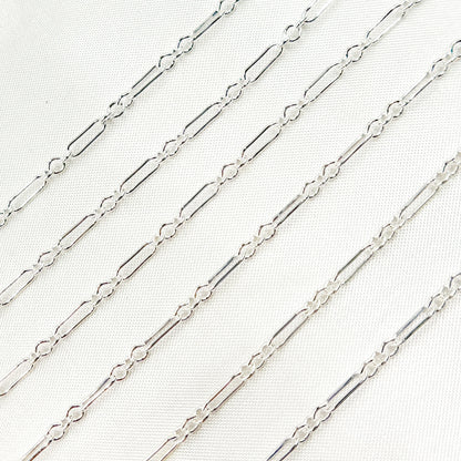 Sterling Silver Long & Short Link Chain