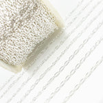 Load image into Gallery viewer, Y134SS.  Sterling Silver Smooth Long and Short Link Chain
