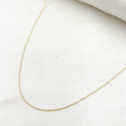 14K Solid Gold Cable Chain