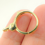Load image into Gallery viewer, Gold Plated 925 Sterling Silver Round Trigger Clasp 23x16mm. 239
