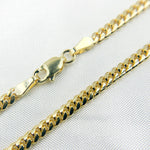 Load image into Gallery viewer, 14K Solid Yellow Gold Flat Curb Necklace. 080R04GGA3
