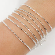 Sterling Silver Flat Cable Chain