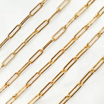 Load image into Gallery viewer, 4002LGF. 14K Gold Filled Hammered Paperclip Chain
