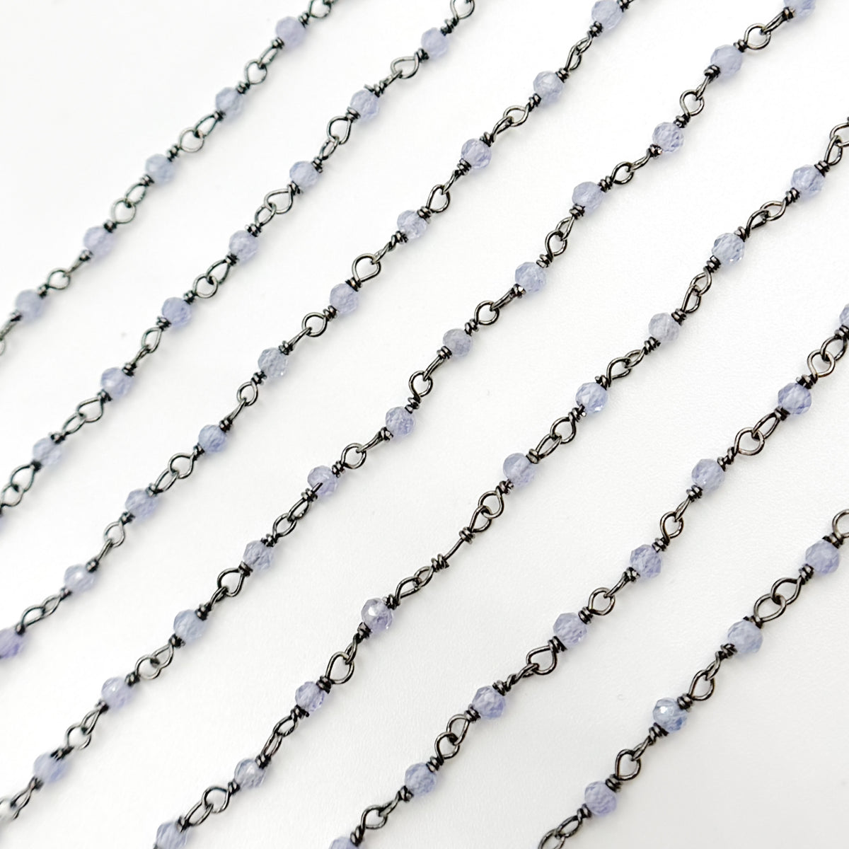 Tanzanite Wire Wrap Chain
