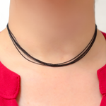 Load image into Gallery viewer, Black Rhodium Sterling Silver Cable Necklace