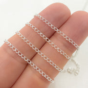 Sterling Silver Curb Cable Chain