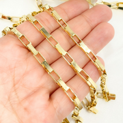 Gold Plated 925 Sterling Silver Flat Box Chain