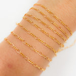 Load image into Gallery viewer, V231GF. 14K Gold Filled Long &amp; Short Link Chain