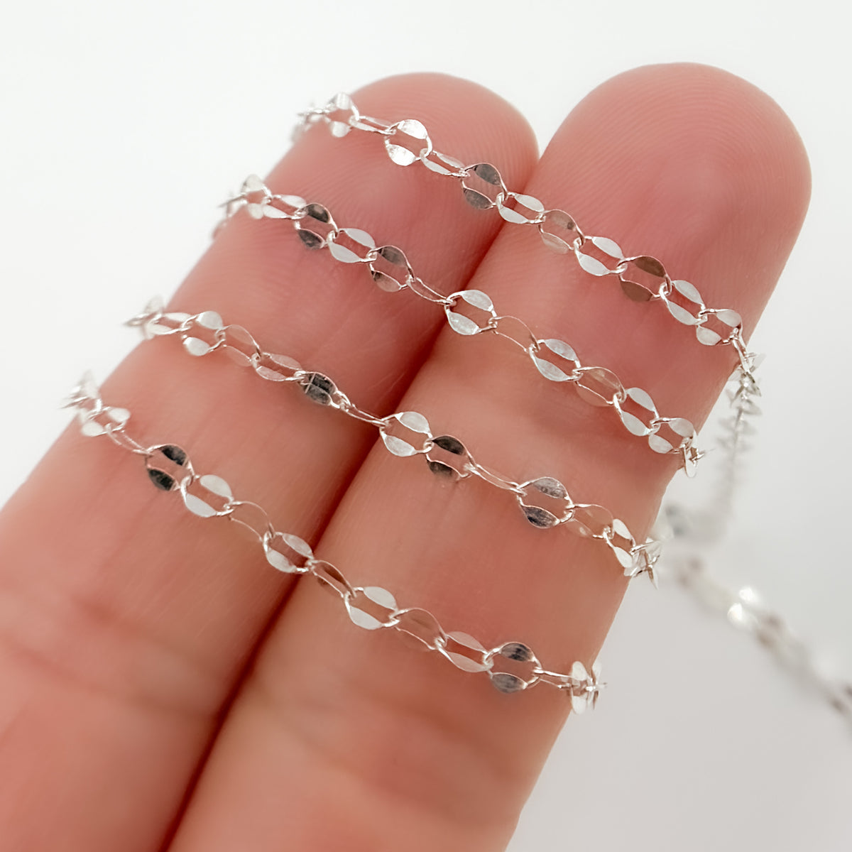 Sterling Silver Flat Marina Chain