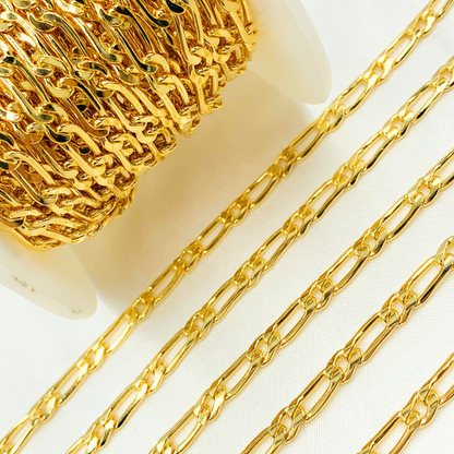 14k Gold Filled Flat Figaro Chain