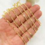 Load image into Gallery viewer, 14K Solid Yellow Gold Wheat Chain. 040G2SLMSIT2BYFT
