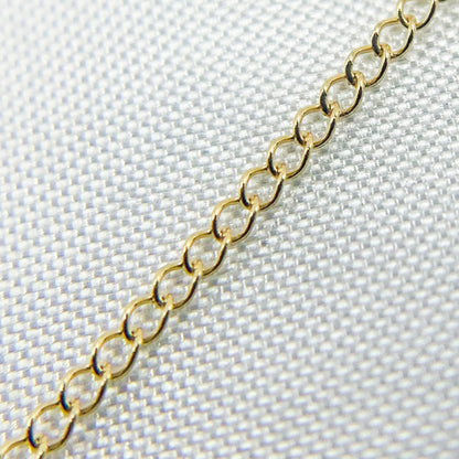 14K Solid Gold Cable Chain