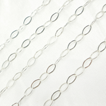 Load image into Gallery viewer, 925 Sterling Silver Flat Oval Link Chain. 791FSS
