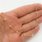 Load image into Gallery viewer, Sterling Silver Gold and Silver Necklace Satellite