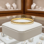 Load image into Gallery viewer, Bangle20. 14K Solid Gold Matte Textured Bangle