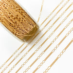 Load image into Gallery viewer, V240GF. 14k Gold Filled 3 Links Long and Curb Chain in Between