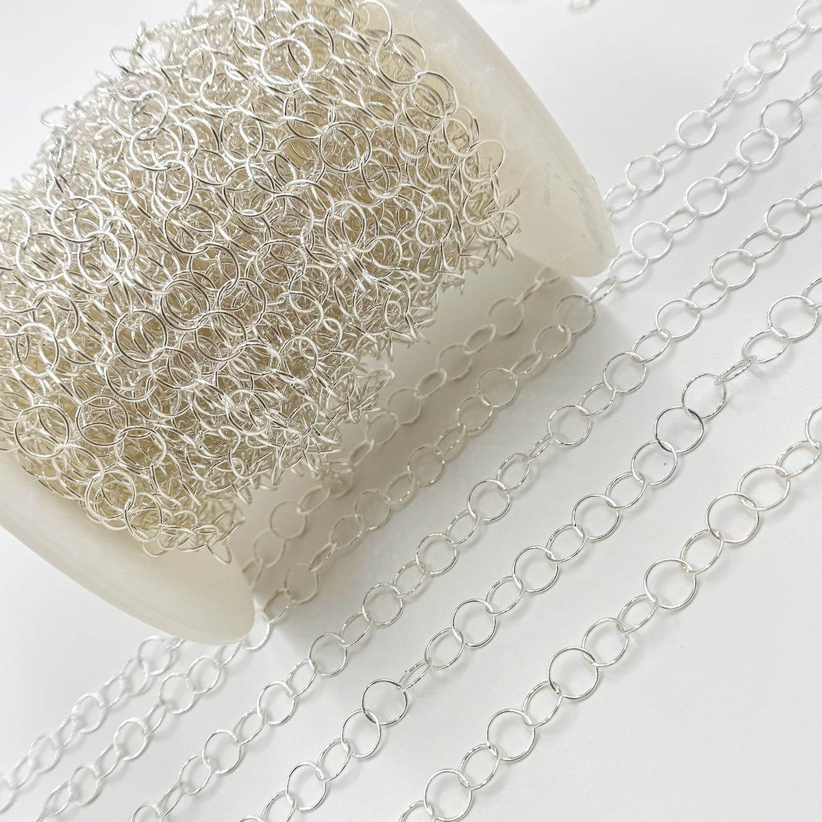 Sterling Silver Smooth Round Link Chain