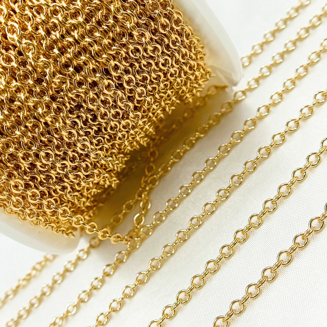 2511GF. 14k Gold Filled Smooth Cable Chain
