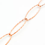 Load image into Gallery viewer, Y48RGP. Rose Gold Plated Sterling Silver Diamond Cut Oval Link Chain
