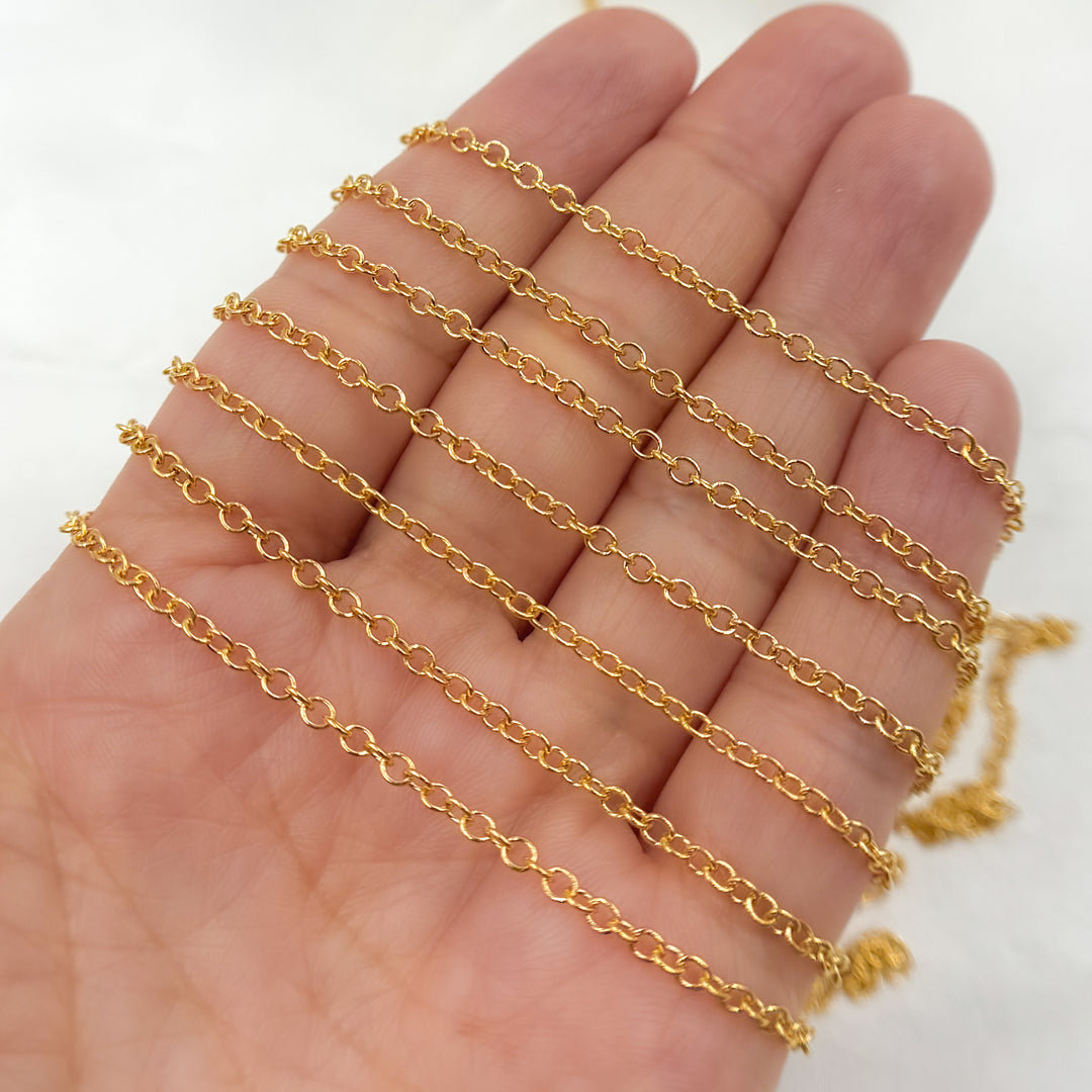 1916F. 14K Gold-Filled Cable Chain