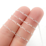 Load image into Gallery viewer, Y20SS. Sterling Silver 1 Link Long and 3 Curb Links Chain in Between
