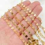 Load image into Gallery viewer, 957LGF. 14K Gold Filled Textured Disc Chain
