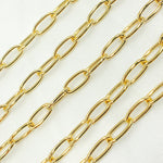 Load image into Gallery viewer, Gold Plated 925 Sterling Silver Oval Link Chain. V14GP
