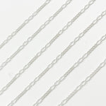 Load image into Gallery viewer, 1653CSS. 925 Sterling Silver 3 Long and 5 Short Link Chain