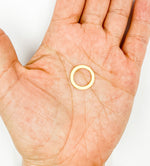 Load image into Gallery viewer, BS2-GP. Sterling Silver Gold Plated Circle Connector 15mm
