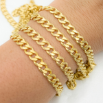 Load image into Gallery viewer, V126GPM. Gold Plated Sterling Silver Matte Curb Chain
