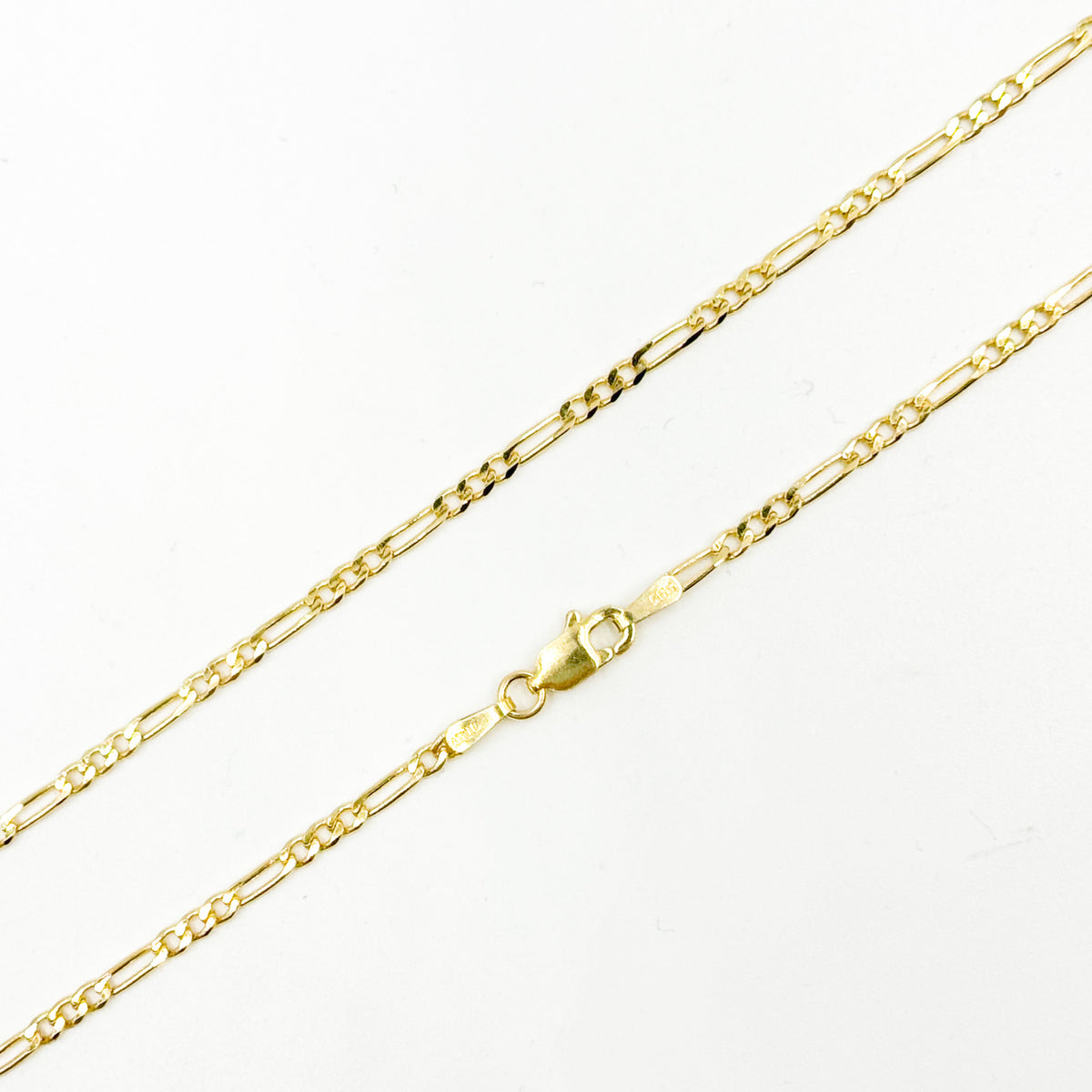 050GA3BGT2A9L001. 14K Solid Gold Figaro Chain