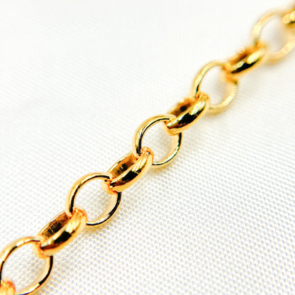 14K Gold Filled Oval Rolo Chain