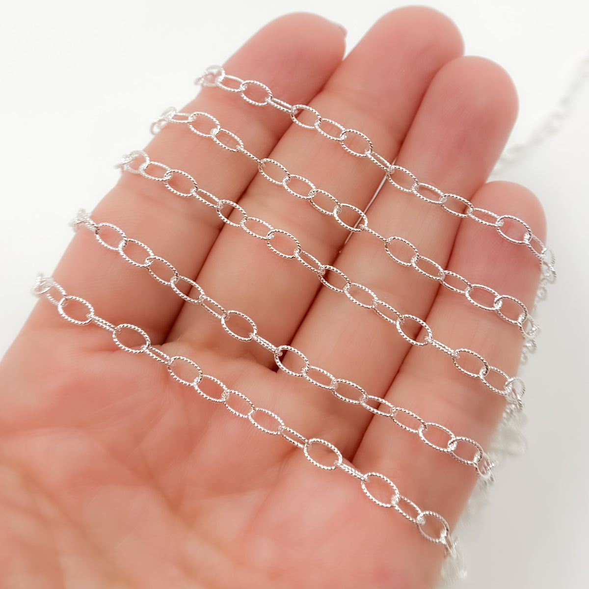 Sterling Silver Twisted Cable Chain
