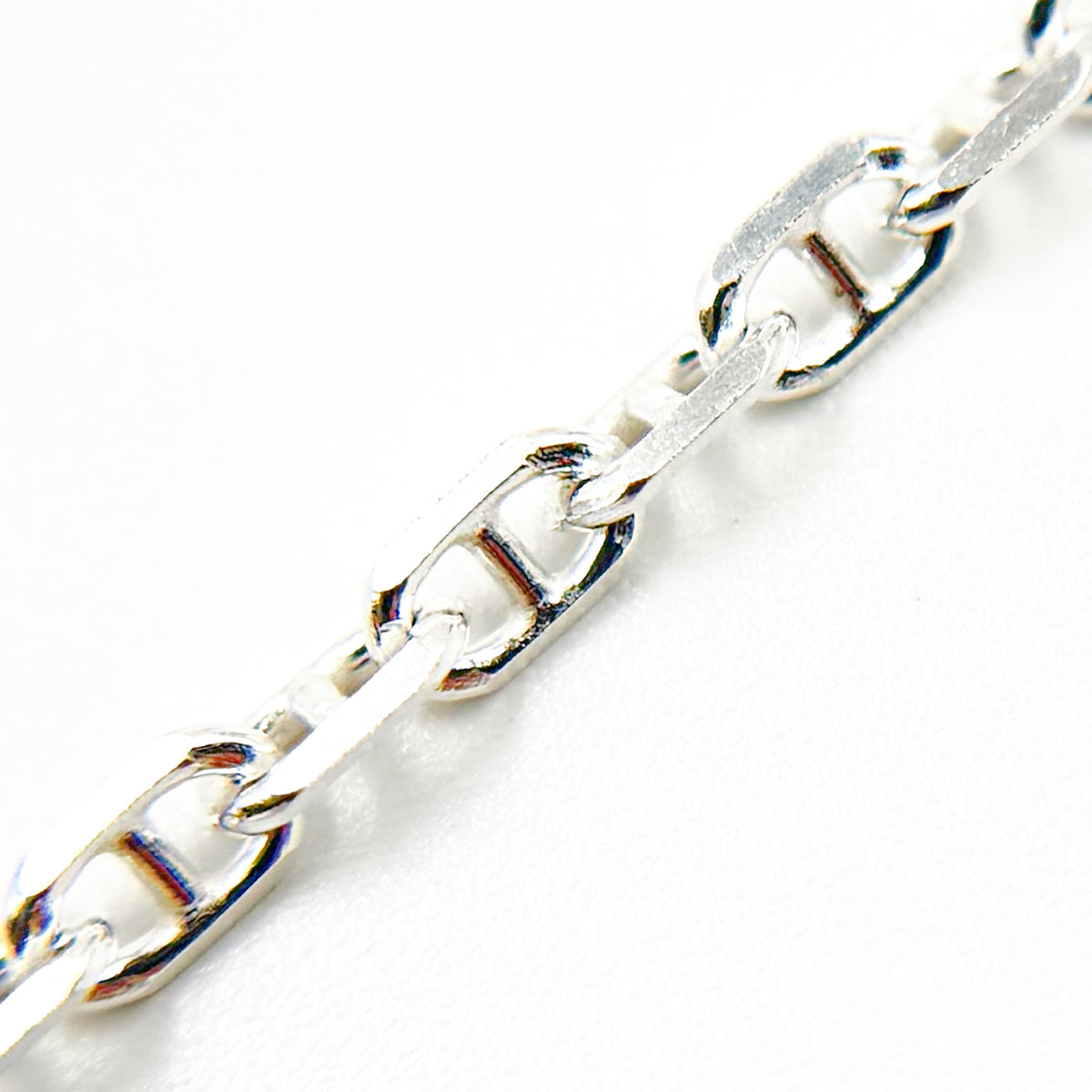 Sterling Silver Diamond Cut Marina Chain