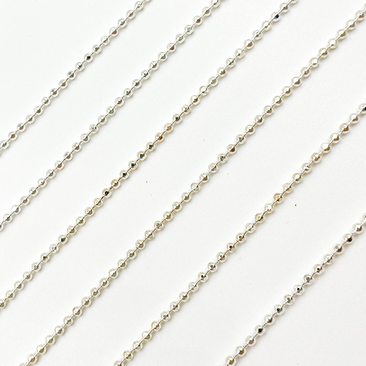 Sterling Silver Diamond Cut Ball Chain