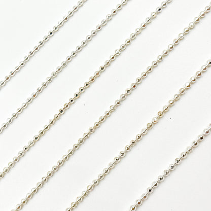 Sterling Silver Diamond Cut Ball Chain