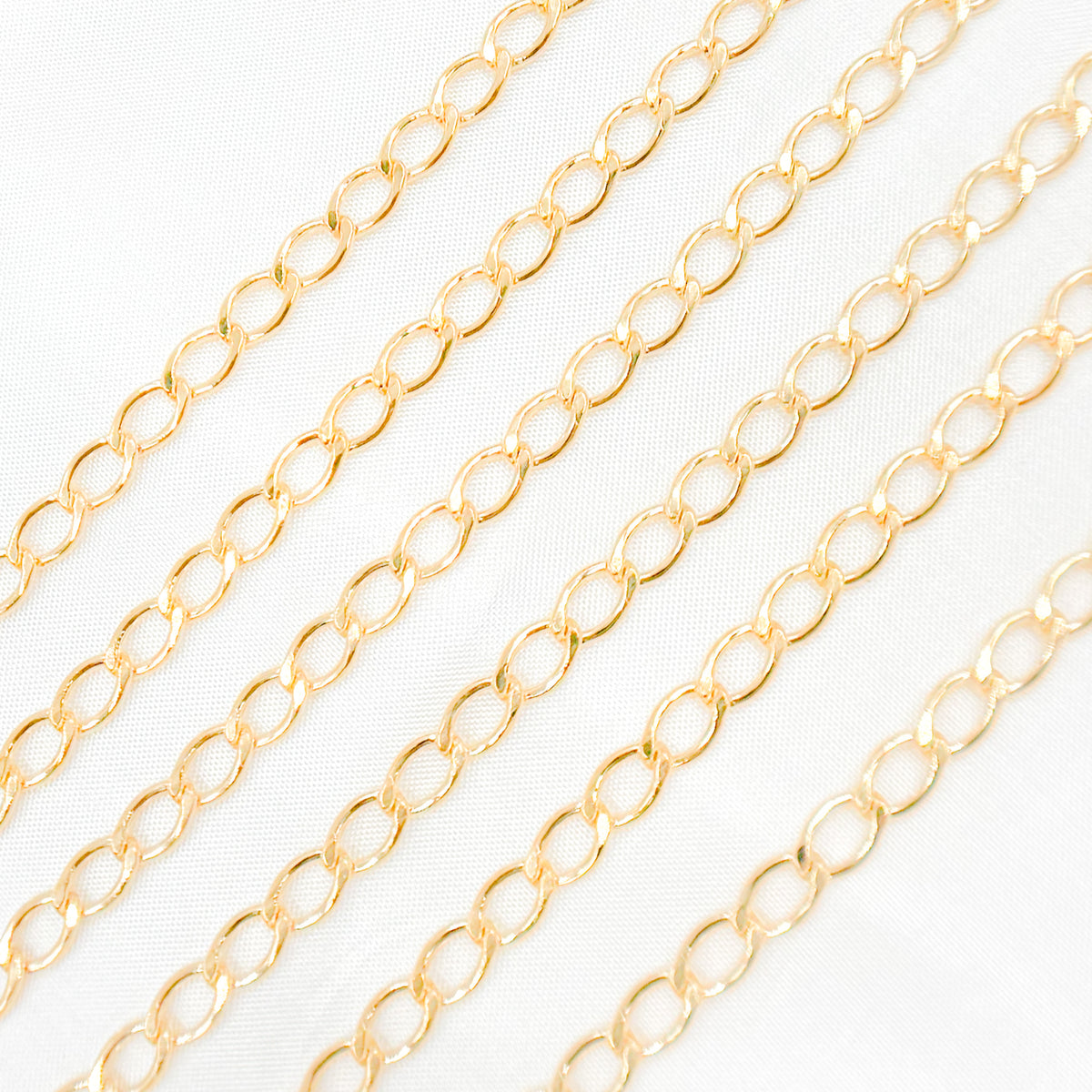14K Gold Filled Oval Curb Chain