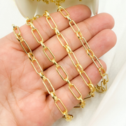 Gold Plated 925 Sterling Silver Paperclip Chain