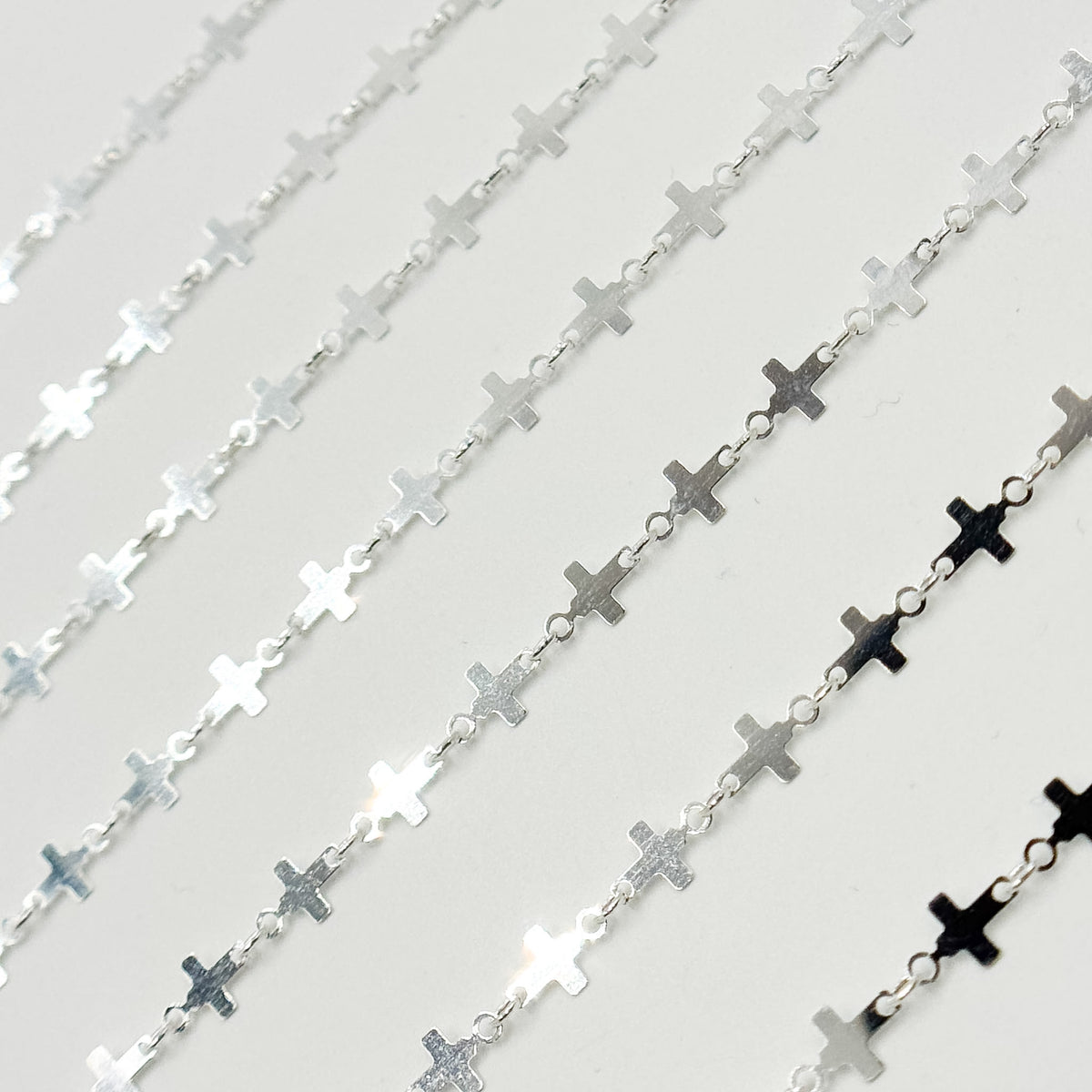 V310SS. Sterling Silver Fancy Cross-Link Chain