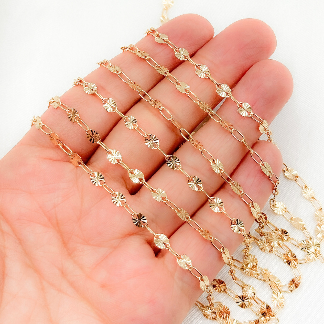 14k Gold Filled Marina and Cable Link Chain
