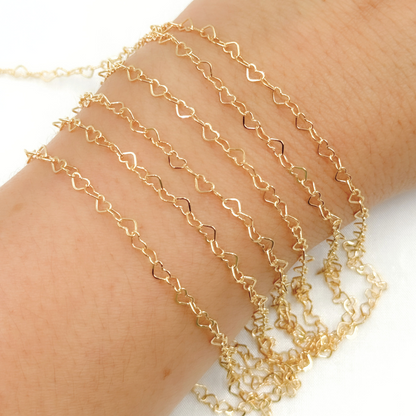 Gold Filled Heart Link Chain
