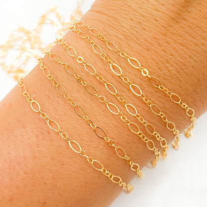 14K Gold Filled Long & Short Link
