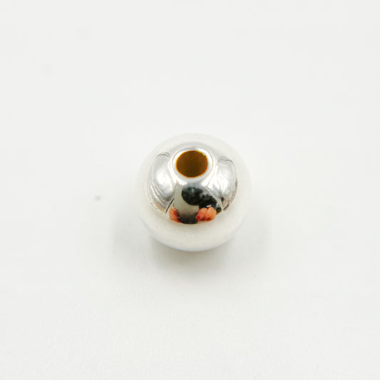0925SB80H20L. 8MM Sterling Silver Seamless Beads