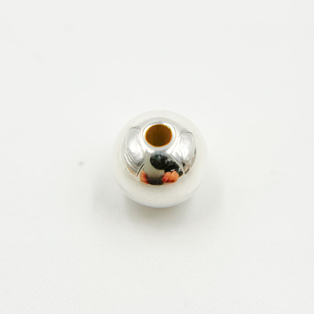 0925SB80H20L. 8MM Sterling Silver Seamless Beads