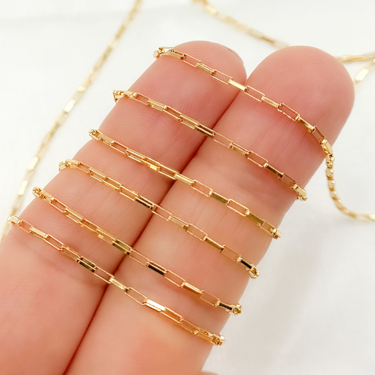 14k Gold Filled Box Link Chain