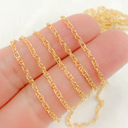 Gold Filled Rope Link Chain