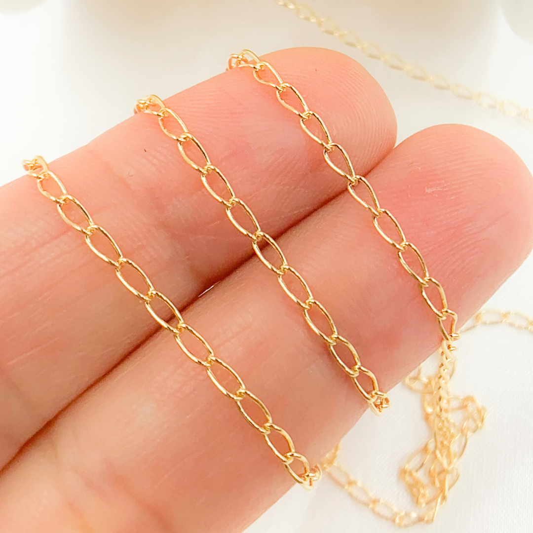 14k Gold Filled Cable Chain. 1608CGF