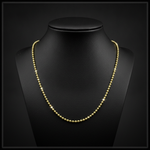 Load image into Gallery viewer, 150CP. 14k Solid Yellow Gold Bead Chain
